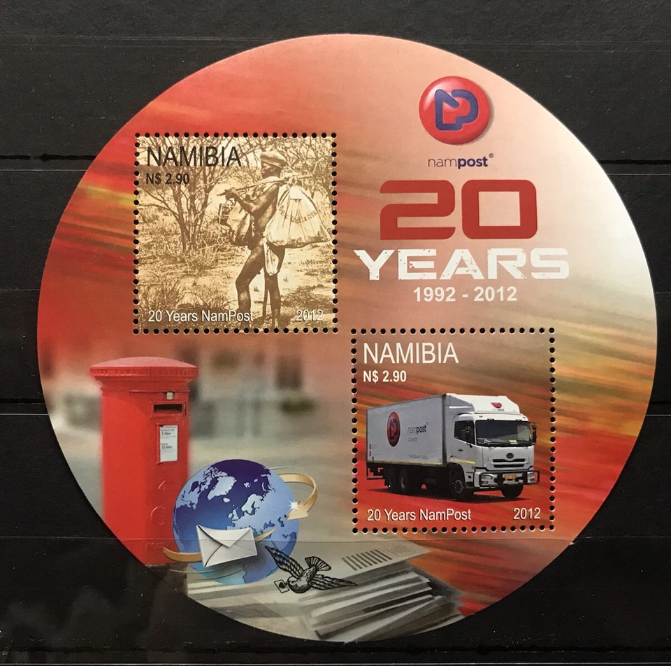 Namibia - 2012 - 20 Years Namibia Post - stamps   - MNH** Alb.12 - Image 1 of 1