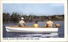 Moteur hors-bord Johnson Seahorse bateau pêche publicité vintage PC