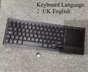 Teclado de salón iluminado inalámbrico original Logitech K830 2.4G inglés del Reino Unido - Imagen 1 de 6