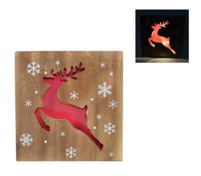 Quadro Natalizio Luminoso Renna - Immagine 1 di 2