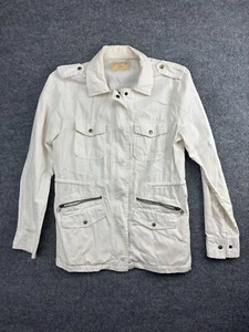Lily Aldridge for Velvet Ruby Military Jacket Women's Small White Full Zip - Picture 1 of 7