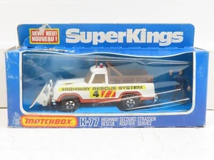 Matchbox K-77 Superkings Highway Rescue Plow Truck Plymouth Trail Duster LN 8877 - Picture 1 of 4