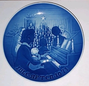 1971 Bing & Grondahl B&G Christmas Plate “Jule Aften” Denmark Porcelain VTG - Picture 1 of 2