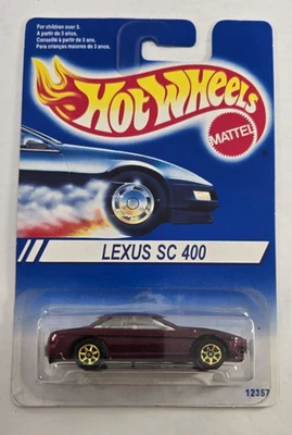 Lexus SC400 Toyota Soarer Hot Wheels 1995-264 Blue Card Retired 2003 - Image 1 of 4