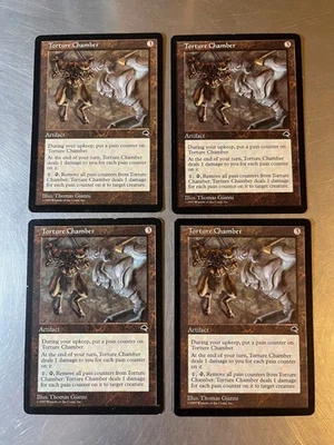 4x Torture Chamber 1997 Rares Magic Cards LP Condition - Image 1 of 2