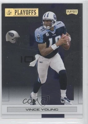 2007 Playoff NFL Playoffs Gold Metalized /149 Vince Young #97 - Image 1 of 2