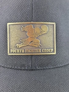 Fourth Fighter Group Brass Badge Black Hat Fighting Eagle - Picture 1 of 9