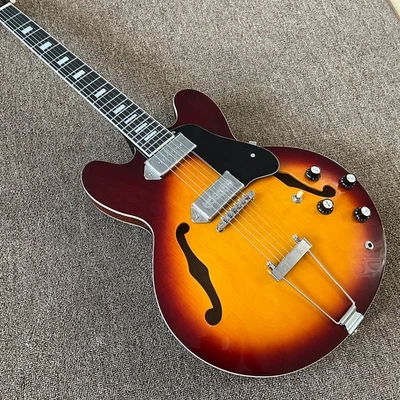 6-струнная электрогитара ES-335 с полым корпусом со звукоснимателями P90, быстрая доставка - Изображение 1 из 4