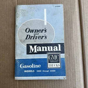 1964 GMC Models 1000 through 3000 Owner's Manual X-6400 - Picture 1 of 6