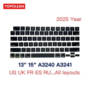 New 2025 M4 A3240 A324 Keycaps for Macbook Air Retina 13.6" 15.3" Key Keyboard - Afbeelding 1 van 20