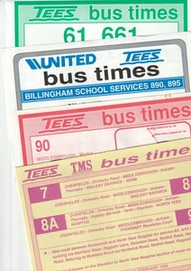 Tees and District Bus Timetables 1996 x 15 - Picture 1 of 2