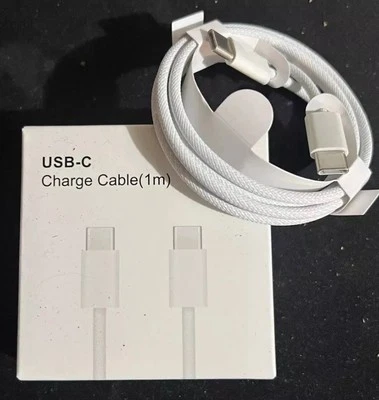 Original USB-C Fast Charger Type C Cable For iPhone 15 Charger Pro Max XS -3 Ft - Image 1 of 4