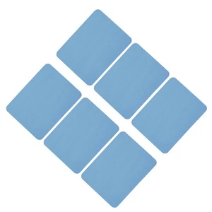 Fabric Patch Iron-on Patches Sky Blue 4.9"x3.7" for Clothes Pack of 6 - Picture 1 of 6