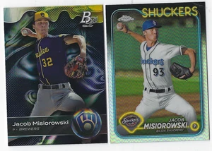 Jacob Misiorowski 2022 & 2023 cards. 2 cards, Brewers - Picture 1 of 2