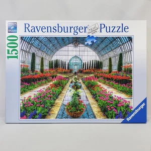 Rompecabezas de jardín atrio Ravensburger 1500 piezas rompecabezas flores jardín ▪︎ Completo - Imagen 1 de 8