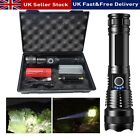 LED Super Bright Zoom Flashlight Rechargeable Powerful Camping Lamp Police Torch