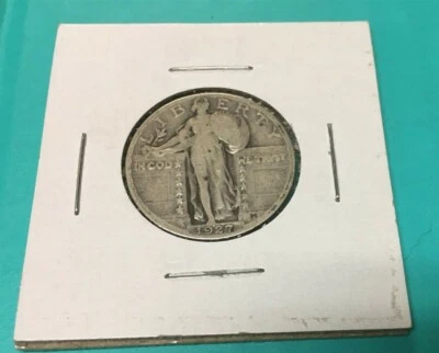 1927-P Standing Liberty Quarter 90% Silver Content 1927 P Inventory #201 Nice - Image 1 of 2