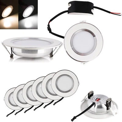 RANPO LED Recessed Ceiling Down Lights Fixture 6W 8W 10W 12W 15W 18W Bulb White Lamp