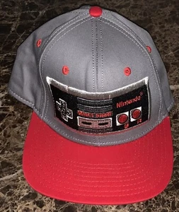 Nintendo Classic NES Controller Snapback Hat 2013 Gray Red Adult Adjustable - Picture 1 of 5