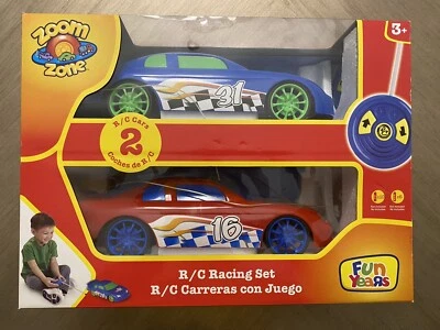 Fun Years Zoom Zone Remote Control Race Cars Set New Sealed - Image 1 of 2