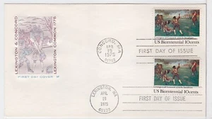 TurtlesTradingPost- Battle of Lexington & Concord 1975 #1563- Farnam Dual Cancel - Picture 1 of 1