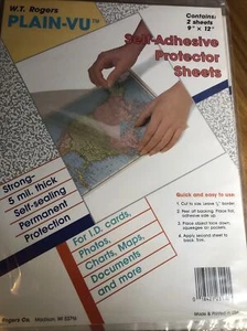 Plain-Vu Clear Laminating Sheets 9 x 12 New Sealed 4 sheets total W.T.Rogers - Picture 1 of 5