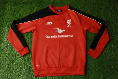 LIVERPOOL 2015-2016 FOOTBALL SWEATSHIRT SWEATER TRAINING NEW BALANCE ORIGINAL Cover