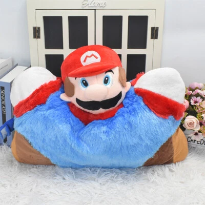 16.6" Super Mario Bros Plush Toys Mario Soft Stuffed Doll Pillow Kids Gifts - Image 1 of 4