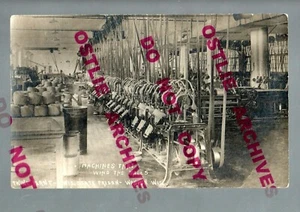 Waupun WISCONSIN RPPC c1910 INTERIOR PRISON Penitentiary TWINE FACTORY Plant - Picture 1 of 2