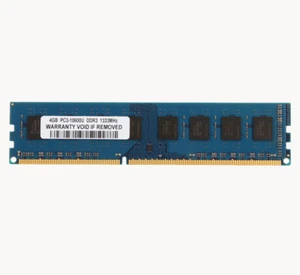 4GB Memory RAM 4 GB PC3-10600U DDR3 1333MHz 240PIN Desktop DIMM 1.5V Tested #!~ - Picture 1 of 5