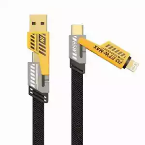 Schnellladekabel 4 in 1 USB für Samsung S24 Xiaomi Huawei iPhone 15 Handy PH - Bild 1 von 8