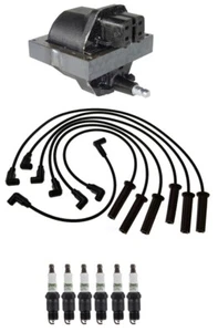 Ignition Wires 1 Coil 6 Spark Plugs Kit ACDelco For Buick Chevrolet GMC Isuzu V6 - Picture 1 of 1