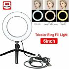 6&quot; LED Ring Light Camera Lamp w/ Tripod Stand Phone Holder For Video Live Stream