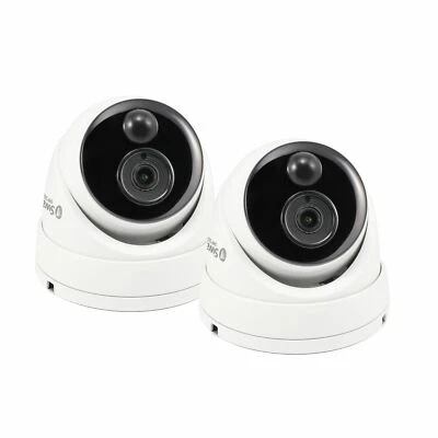 Swann PRO-1080MSD Heat Thermal Sensing 1080p Super HD PIR CCTV Dome Camera x2 - Image 1 of 4