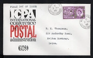 1963  First Day Cover  PARIS Conference    Good Sound  Quality    - Picture 1 of 1