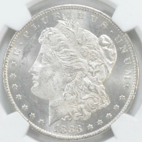 Gem BU 1883-O Morgan US Silver Dollar - New Orleans Mint - Uncirculated $1.00 Cover