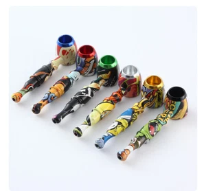 1Pcs Metal Filter Tobacco Smoking Pipe Pocket Herb Pipes Screw Random Color Gift - Picture 1 of 6