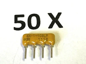 10K, 3x10K, 2%,4 pol. BOURNS, 4604X-101-103LF,Arrays,Widerst.-Netzwerk, 50 Stück - Picture 1 of 4