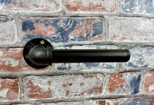 Industrial Style Pipework Steel Toilet Roll Holder | Bathroom Furniture - Picture 1 of 5
