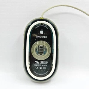 Original Apple Mighty Mouse M5769 USB schwarzer Kristall Maus,Prüfung(retro) - Bild 1 von 6