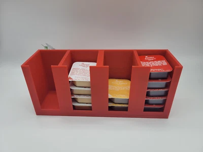 Porta salsas Quad To-Go | Dispensador de paquetes de salsa de restaurante | Almacenamiento de despensa Foto 1 de 4