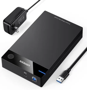 UGREEN Externes Festplattengehäuse für 3,5 2,5 Zoll SATA SSD HDD USB Schwarz - Bild 1 von 9