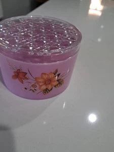 VTG~ MCM 1960'S ~ TRINKET BOX ~ SKI #268~ Lucite ~ Lavender ~ Hong Kong ~ EUC! - Picture 1 of 7