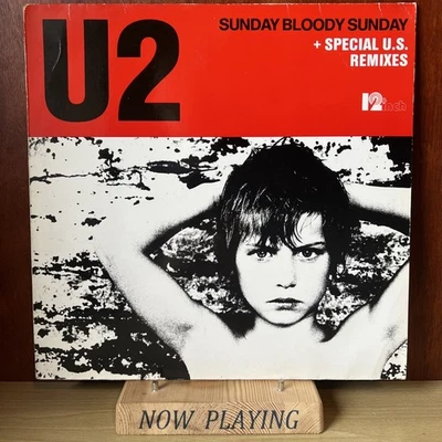 U2 - Sunday Bloody Sunday - Vinyl Record 12” Single - VG/VG Foto 1 de 4