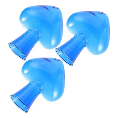  3 Pcs Kleine Glasflaschen Deko Vasen Blumenflasche Klare Blumenvase - Bild 1 von 4