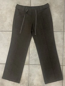 Anthropologie Cartonnier Pants Brown Herringbone Tweed Wide Leg Trousers 12 - Picture 1 of 6