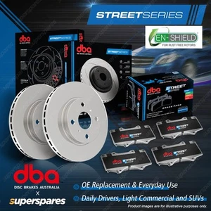DBA Rear Street En-Shield Brake Rotors & Pads for Suzuki Kizashi FR 2.4 4x4 - Picture 1 of 4