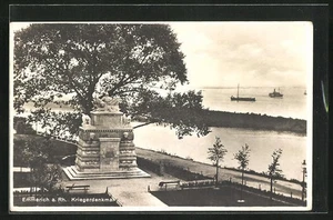 Ansichtskarte Emmerich a. Rh., das Kriegerdenkmal am Rheinufer - Picture 1 of 2