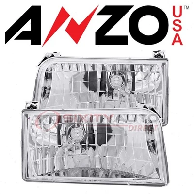 AnzoUSA Headlight Set for 1997 Ford F-250 HD - Electrical Lighting Body to Foto 1 de 4