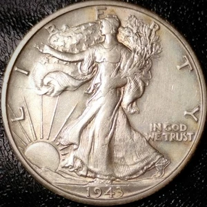1943 S Walking Liberty Half Dollar - Choice AU - 90% Silver 50C - Picture 1 of 2